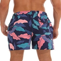 ; Muške kratke hlače za plažu s džepovima, brzo sušeći kupaći kostim visokog struka, kravate, muški havajski elastični