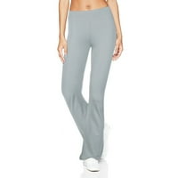 Široke tanke Ležerne ženske joga hlače, sportske hlače širokih nogavica u jednobojnoj boji