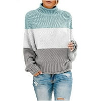 Džemperi za žene džemper s ramena ležerni pleteni široki pulover s dugim rukavima