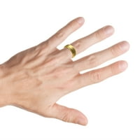 Vjenčani prsten s uzorkom keltskog volframovog karbida od žutog zlata presvučen laserskim ugraviranjem za muškarce