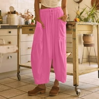 Kupite besplatni grudnjak za žene, široke hlače, široke hlače, široke hlače, elastične elastične hlače u struku,
