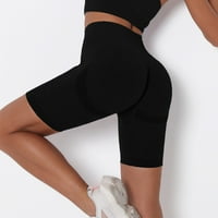Yoga hlače žene bešavne gamaše Scrunch plijen nogu visoki struk Podizanje teretane Kratke trenerke
