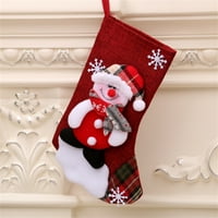 Božićni snjegović elk čarape fina izrada dodana žalbene čarape za torbe za poklone dobrote ručno izrađene projekti