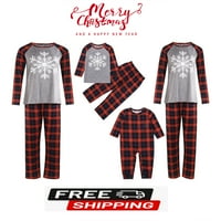 Božićna pidžama za obiteljski podudaranje obiteljske božićne pidžame set pjs praznike božićni jamci za spavanje