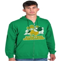 Popeye Bluto St Patricks Shenanigans Zip Up Hoodie Muške žene Brisco Brands S