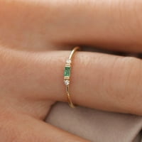 Biplut Žene kubični cirkonia umetnuti bend prsten prst zaručnički nakit poklon