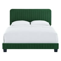 Baršunasti bračni krevet u smaragdnoj boji