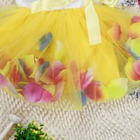 Monfince baby djeca djevojke haljina princeza pageant zabava tutu haljina čipkasti cvjetni cvjetni vjenčanica