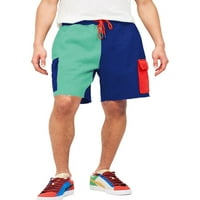 Grianlook muškarci plaže kratke hlače u boji blok dna s džepovima Sport Mini hlače Muške havajske ljetne kratke