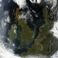 Satelitski pogled na tisak plakata u Sjevernoj Europi
