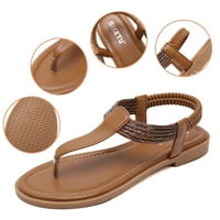; / Ženske modne Ležerne ravne sandale s okruglim nožnim prstima, Japanke, Cipele s elastičnom trakom, modne jednostavne