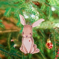 viseći akrilni ukrasni privjesak za životinje s ukrasom na uzici visi elegantne božićne ukrase