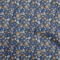 Oneoone pamučni poplin twill mornarsko plava tkanina azijska suzani haljina materijal tkanina tkanina tkanina