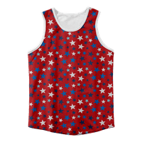 4. srpnja grafička Majica Bez rukava za vježbanje u teretani, crvene i plave zvijezde, orao, zastava SAD-a, Majica